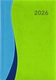 Naptár, tervező, A5, heti, DAYLINER, &quot;Dubai&quot;, kék-zöld